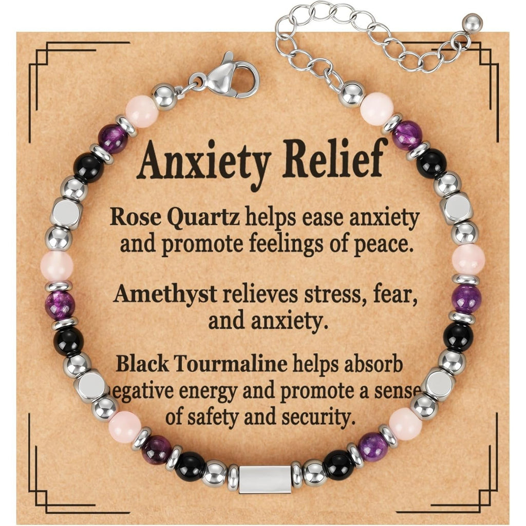 Prosperity Crystal Bracelet – Green Aventurine Citrine Tiger Eye Engravable Silver Bar Adjustable Wealth Bracelet