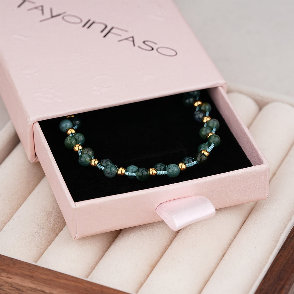 14K Gold Plated Dainty Red Crystal Bracelet | Faceted Bead Adjustable Bracelet for Women – Gift Ready