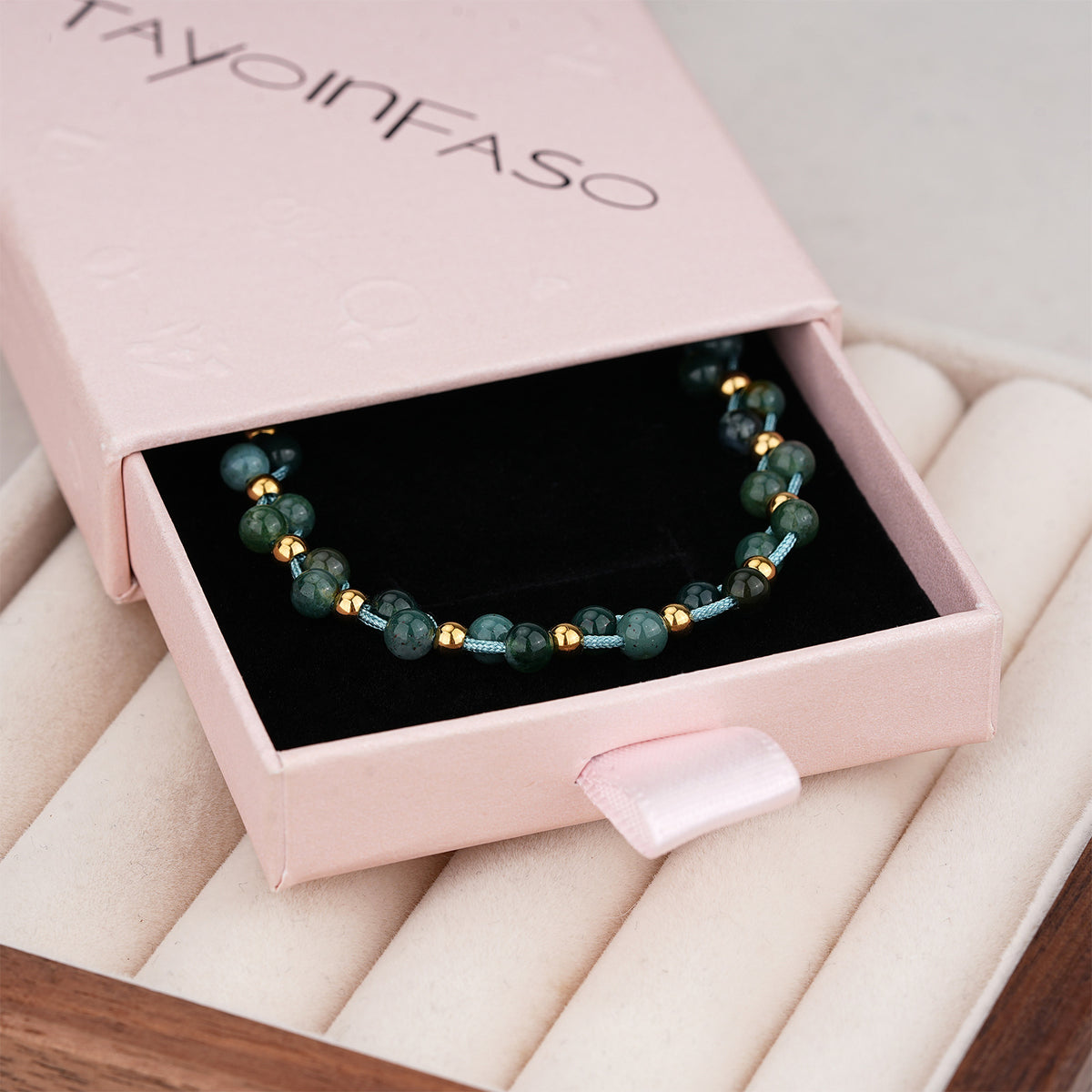 14K Gold Plated Dainty Red Crystal Bracelet | Faceted Bead Adjustable Bracelet for Women – Gift Ready