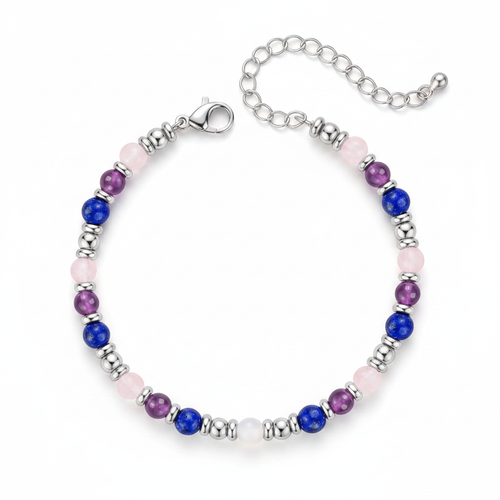 Anxiety Relief Bracelet White Background Top-Down View