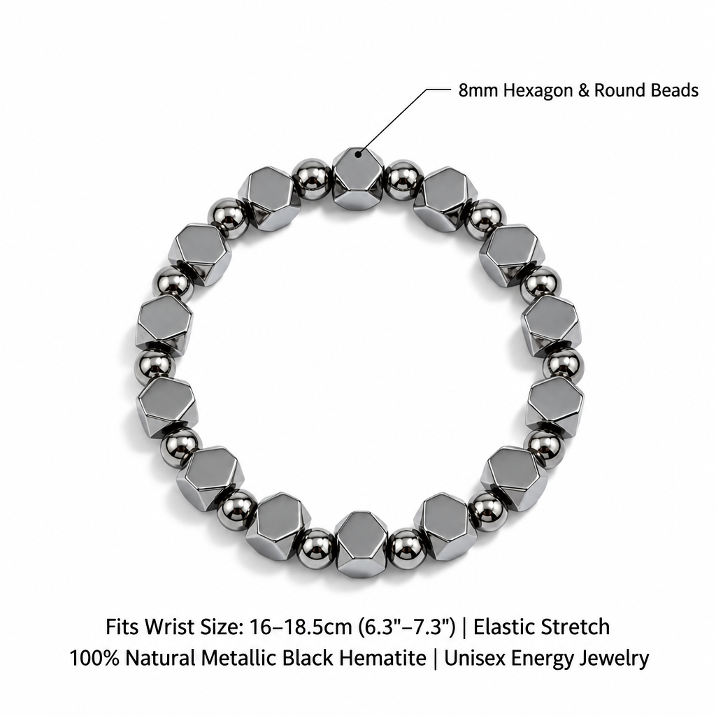 Black Hematite Bracelet Sizing Guide Version 2