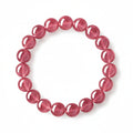 Natural Strawberry Quartz Bracelet – Heart Chakra Self-Love Healing Crystal Stretch Bracelet for Women