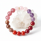 Crystal cluster display vertical