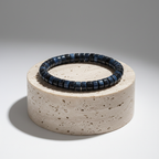 Natural Blue Tiger Eye 45-Degree Angled Display