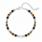 Triple Protection Bracelet White Background Top-Down View
